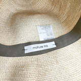mature ha paper braid light hat short ペーパーブレード 定価24200円 帽子 ハット ベージュ レディース マチュアーハ【中古】5-0809S◎
