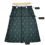 Sally Scott ウール 刺繍 総柄 スカート グリーン レディース サリースコット【中古】5-1030T∞