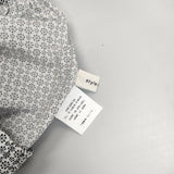 style+confort 601-44723 総柄 イージーパンツ コットン 日本製 パンツ ホワイト ネイビー レディース スティールエコンフォール【中古】5-0822M△