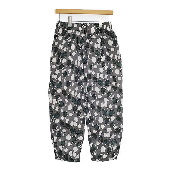 mizuiro-ind コットン 総柄 イージーパンツ サイズ2 パンツ グレー グリーン レディース ミズイロインド【中古】5-0822M△