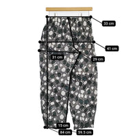 mizuiro-ind コットン 総柄 イージーパンツ サイズ2 パンツ グレー グリーン レディース ミズイロインド【中古】5-0822M△