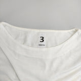 KINOTTO 251C-02 タンギス綿 7分袖 ボートネック Tシャツ サイズ3 日本製 カットソー オフホワイト レディース キノット【中古】5-0822M△
