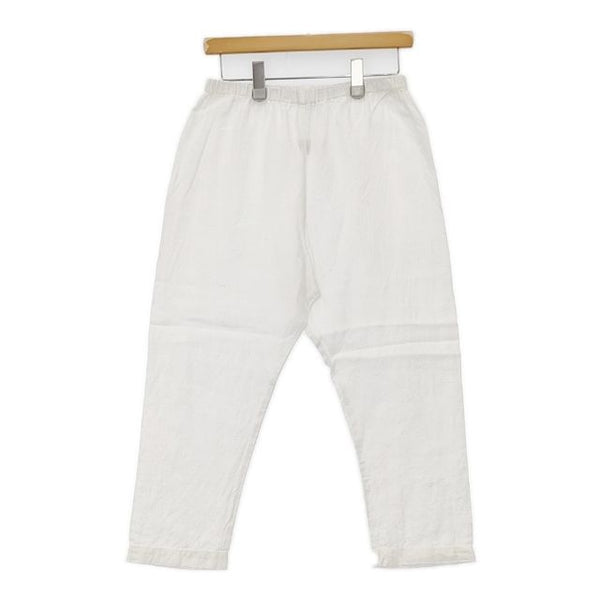 fog linen work リトアニア製 リネン イージー パンツ ホワイト レディース フォグリネンワーク【中古】5-0824M∞