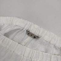 fog linen work リトアニア製 リネン イージー パンツ ホワイト レディース フォグリネンワーク【中古】5-0824M∞