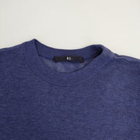 45R/45rpm 5078919 ギマニットギャザーTシャツ 定価20900円 コットン ニット ブルー レディース フォーティーファイブアールピーエム【中古】5-0822M△