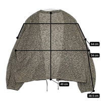 45R/45rpm 5048046 ギマKNIT BOLERO 定価27500円 コットン カーディガン ベージュ ネイビー レディース フォーティーファイブアールピーエム【中古】5-0822M△