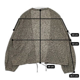 45R/45rpm 5048046 ギマKNIT BOLERO 定価27500円 コットン カーディガン ベージュ ネイビー レディース フォーティーファイブアールピーエム【中古】5-0822M△