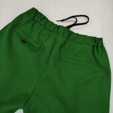 near.nippon ジャージー ポリエステルウール イージー パンツ グリーン レディース ニアーニッポン【中古】5-1006G∞