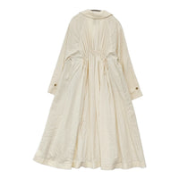 CLANE バックギャザードレストレンチコート 14101-0042 サイズ1 定価37400円 トレンチコート ベージュ レディース クラネ【中古】5-0628M♪