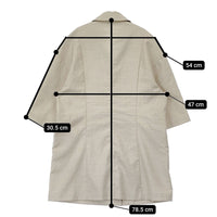 CLANE スリーブスリットジャケット 定価28600円 10108-3072 テーラードジャケット ベージュ レディース クラネ【中古】5-0628S♪