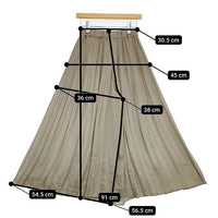 ROPE' Rope Eternel ロペ エターナル ロング プリーツ パンツ カーキ レディース ロペ【中古】5-1006M∞