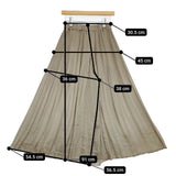 ROPE' Rope Eternel ロペ エターナル ロング プリーツ パンツ カーキ レディース ロペ【中古】5-1006M∞