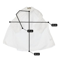 CLANE スタンドアップカラーギャザートップス 10122-4092 定価24200円 サイズ1 ブラウス シャツ ホワイト レディース クラネ【中古】5-0704S♪