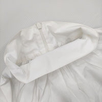 CLANE スタンドアップカラーギャザートップス 10122-4092 定価24200円 サイズ1 ブラウス シャツ ホワイト レディース クラネ【中古】5-0704S♪