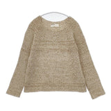 evam eva E123K048 シルクウールナイロン セーター ニット ベージュ レディース エヴァムエヴァ【中古】5-1129T∞