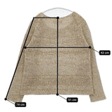 evam eva E123K048 シルクウールナイロン セーター ニット ベージュ レディース エヴァムエヴァ【中古】5-1129T∞