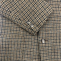 MEN'S BIGI 千鳥格子 ツイード 肩パッド入り サイズS テーラードジャケット ブラウン ベージュ ブラック メンズ メンズビギ【中古】5-1012T◆