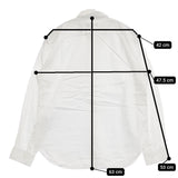 MARGARET HOWELL 578-9153006 サイズ1 日本製 コットン 長袖シャツ ホワイト レディース マーガレットハウエル【中古】5-1021M△