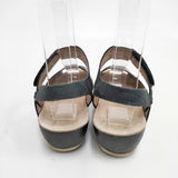 dansko Vera Burnished ヴェラ サイズ35 サンダル ブラック レディース ダンスコ【中古】5-0809S◎