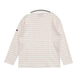 SAINT JAMES ボーダー バスクシャツ ウェッソン T3 長袖Ｔシャツ カットソー ロンＴ ホワイト ピンク レディース セントジェームス【中古】5-1006M∞