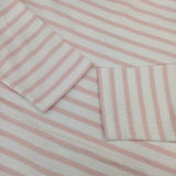 SAINT JAMES ボーダー バスクシャツ ウェッソン T3 長袖Ｔシャツ カットソー ロンＴ ホワイト ピンク レディース セントジェームス【中古】5-1006M∞