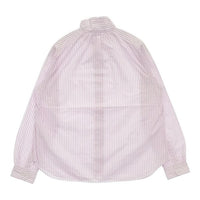 Dana Faneuil ストライプ 長袖 コットン ブラウス シャツ ホワイト ピンク レディース ダナファヌル【中古】5-1006M∞