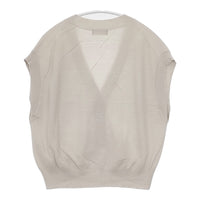 MARGARET HOWELL 578-3161003 コットンシルク ニットプルオーバーベスト COTTON SILK ベスト 23SS グレージュ レディース マーガレットハウエル【中古】5-0822M△