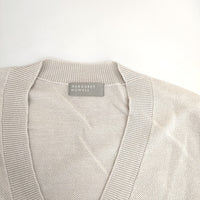 MARGARET HOWELL 578-3161003 コットンシルク ニットプルオーバーベスト COTTON SILK ベスト 23SS グレージュ レディース マーガレットハウエル【中古】5-0822M△