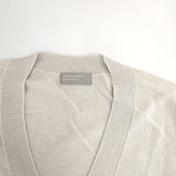 MARGARET HOWELL 578-3161003 コットンシルク ニットプルオーバーベスト COTTON SILK ベスト 23SS グレージュ レディース マーガレットハウエル【中古】5-0822M△