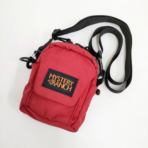 MYSTERY RANCH BOP 旧オレンジロゴ ポーチ ショルダーバッグ レッド メンズ ミステリーランチ【中古】5-0922G∞