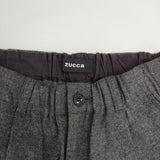 ZUCCa タックパンツ ウール混 パンツ グレー レディース ズッカ【中古】5-1129T∞