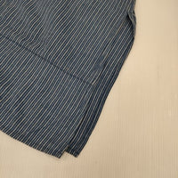 babaghuri サイドスリット コットン J0401FBB305 ロングシャツ パキスタン製 ジャケット ブルー レディース ババグーリ【中古】5-1006M∞