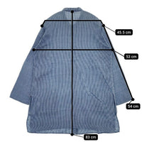babaghuri サイドスリット コットン J0401FBB305 ロングシャツ パキスタン製 ジャケット ブルー レディース ババグーリ【中古】5-1006M∞