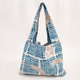 marble sud 新品 バームクーヘン 定価7700円 トートバッグ ブルー レディース マーブルシュッド【中古】5-1112G∞