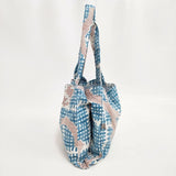 marble sud 新品 バームクーヘン 定価7700円 トートバッグ ブルー レディース マーブルシュッド【中古】5-1112G∞