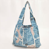 marble sud 新品 バームクーヘン 定価7700円 トートバッグ ブルー レディース マーブルシュッド【中古】5-1112G∞