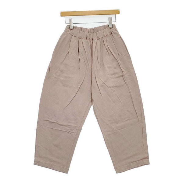 harmonie シルケット 裏毛 コクーンパンツ イージーワイド パンツ ピンクベージュ レディース アルモニ【中古】5-1006G∞