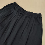 harmonie シルケット 裏毛 コクーンパンツ イージーワイド パンツ ネイビー レディース アルモニ【中古】5-1006G∞
