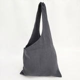 evam eva リネン ワンハンドル トートバッグ チャコールグレー レディース エヴァムエヴァ【中古】5-1112G∞