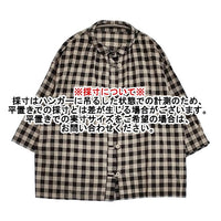 【美品】nestrobe ギンガムチェックブラウス nest Robe ギンガムチェックワッシャーギンガムスリーピングシャツ