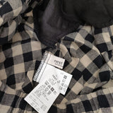 nest Robe コットンリネンワッシャーギンガム テーパードパンツ 定価20900円 01232-1368 パンツ ベージュ ブラック レディース ネストローブ【中古】5-1124M∞