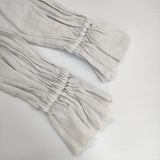 nest Robe 01211-1114 レースカラー2wayスモックワンピース 定価28600円 リネン ワンピース ライトグレー レディース ネストローブ【中古】5-0822M△