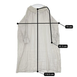 nest Robe 01211-1114 レースカラー2wayスモックワンピース 定価28600円 リネン ワンピース ライトグレー レディース ネストローブ【中古】5-0822M△