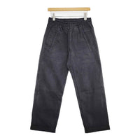 MHL. イージーワークパンツ 596-9140500 NATURAL DENIM コットン パンツ ブラック メンズ エムエイチエル【中古】5-1006G∞