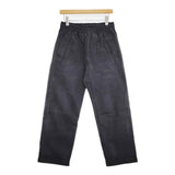 MHL. イージーワークパンツ 596-9140500 NATURAL DENIM コットン パンツ ブラック メンズ エムエイチエル【中古】5-1006G∞