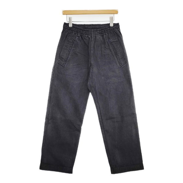 MHL. イージーワークパンツ 596-9140500 NATURAL DENIM コットン パンツ ブラック メンズ エムエイチエル【中古】5-1006G∞
