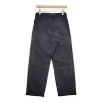 MHL. イージーワークパンツ 596-9140500 NATURAL DENIM コットン パンツ ブラック メンズ エムエイチエル【中古】5-1006G∞