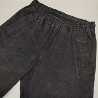 MHL. イージーワークパンツ 596-9140500 NATURAL DENIM コットン パンツ ブラック メンズ エムエイチエル【中古】5-1006G∞