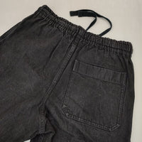 MHL. イージーワークパンツ 596-9140500 NATURAL DENIM コットン パンツ ブラック メンズ エムエイチエル【中古】5-1006G∞