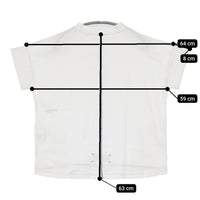 快晴堂 首まわりシッカリTシャツ サイズ2 半袖Ｔシャツ カットソー ホワイト レディース 快晴堂【中古】5-0704S♪